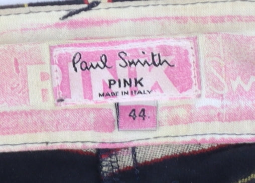 Paul Smith Women’s Multicoloured Striped Cotton Trousers Size 12