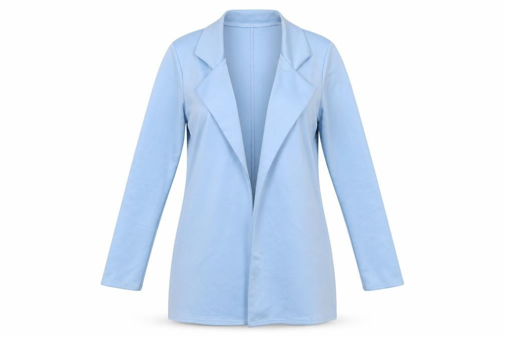 PrettyLittleThing Women Blue Longline Blazer Jacket Size 8