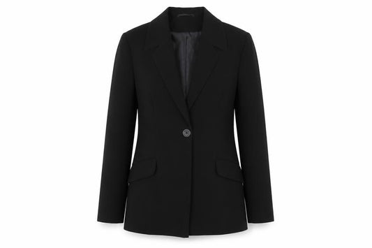 Dorothy Perkins Petites Black Single-Breasted Blazer UK 8