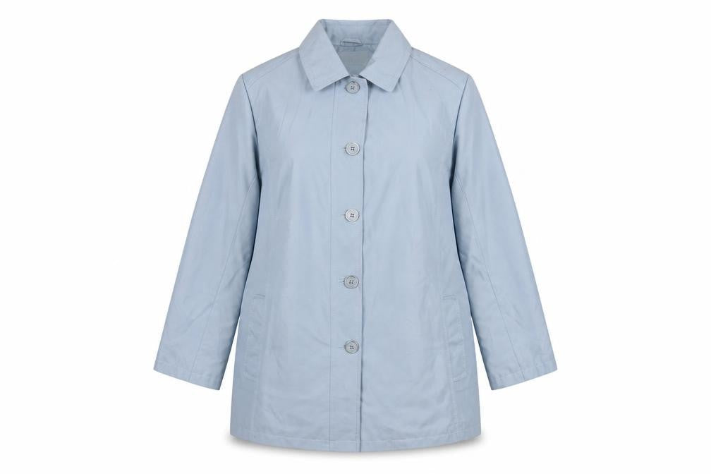 Rowlands of Bath Women's Blue Size 14 Mid-Length Blazer Jacket