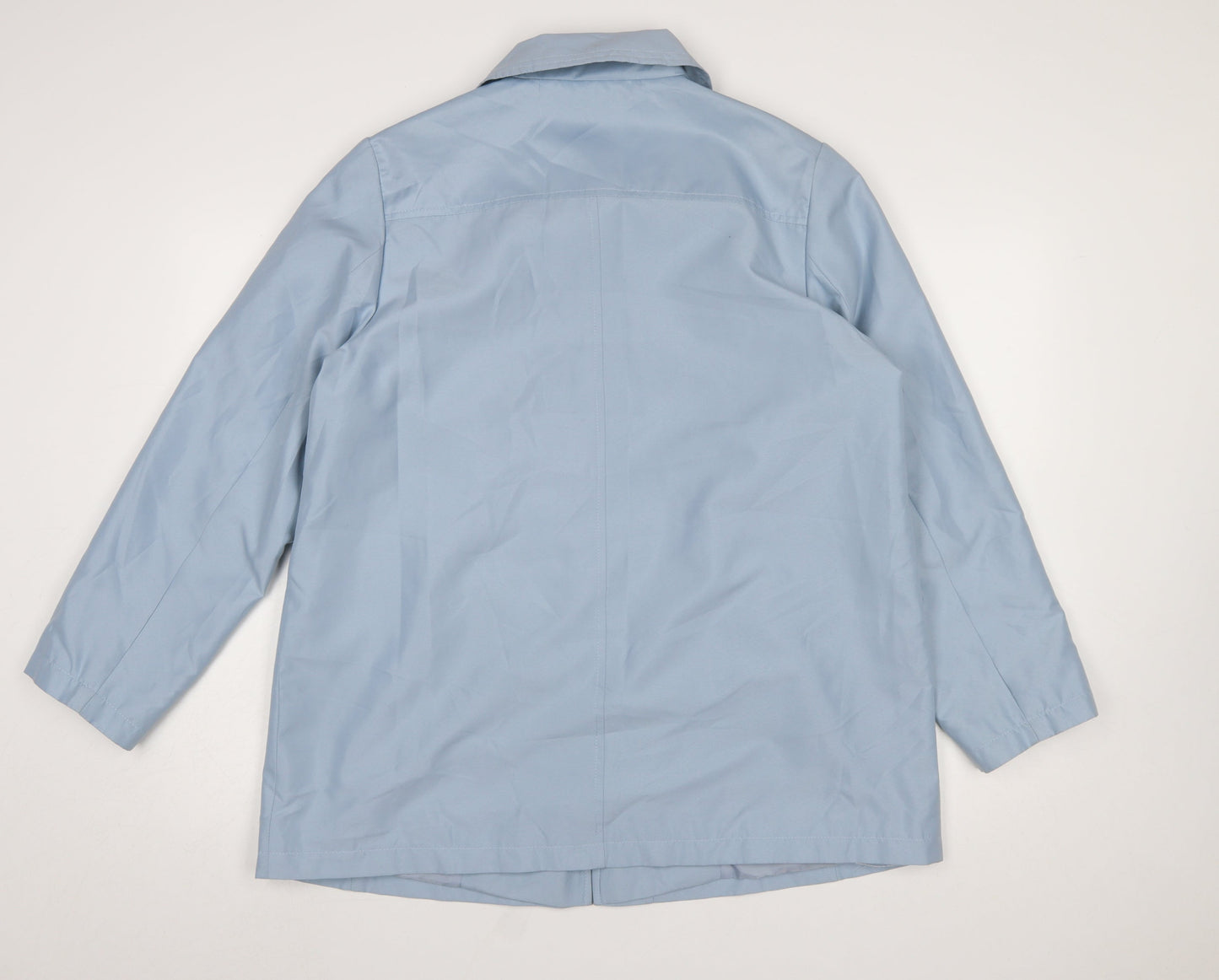 Rowlands of Bath Women's Blue Size 14 Mid-Length Blazer Jacket