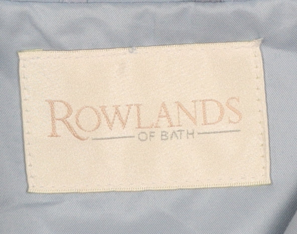 Rowlands of Bath Women's Blue Size 14 Mid-Length Blazer Jacket