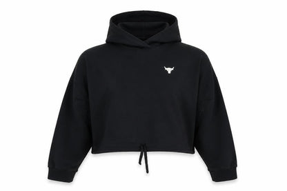 Under Armour Women Black Small Loose Fit Pullover Hoodie Project Rock
