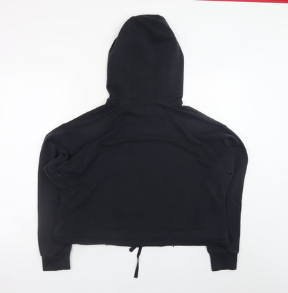 Under Armour Women Black Small Loose Fit Pullover Hoodie Project Rock