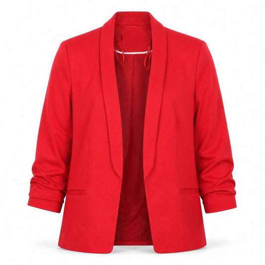 Miss Selfridge Women Red Blazer Jacket UK 10 Regular Fit Mid-Length
