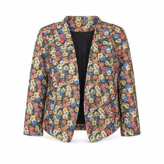 The Style London Women's Multicoloured Floral Blazer Medium