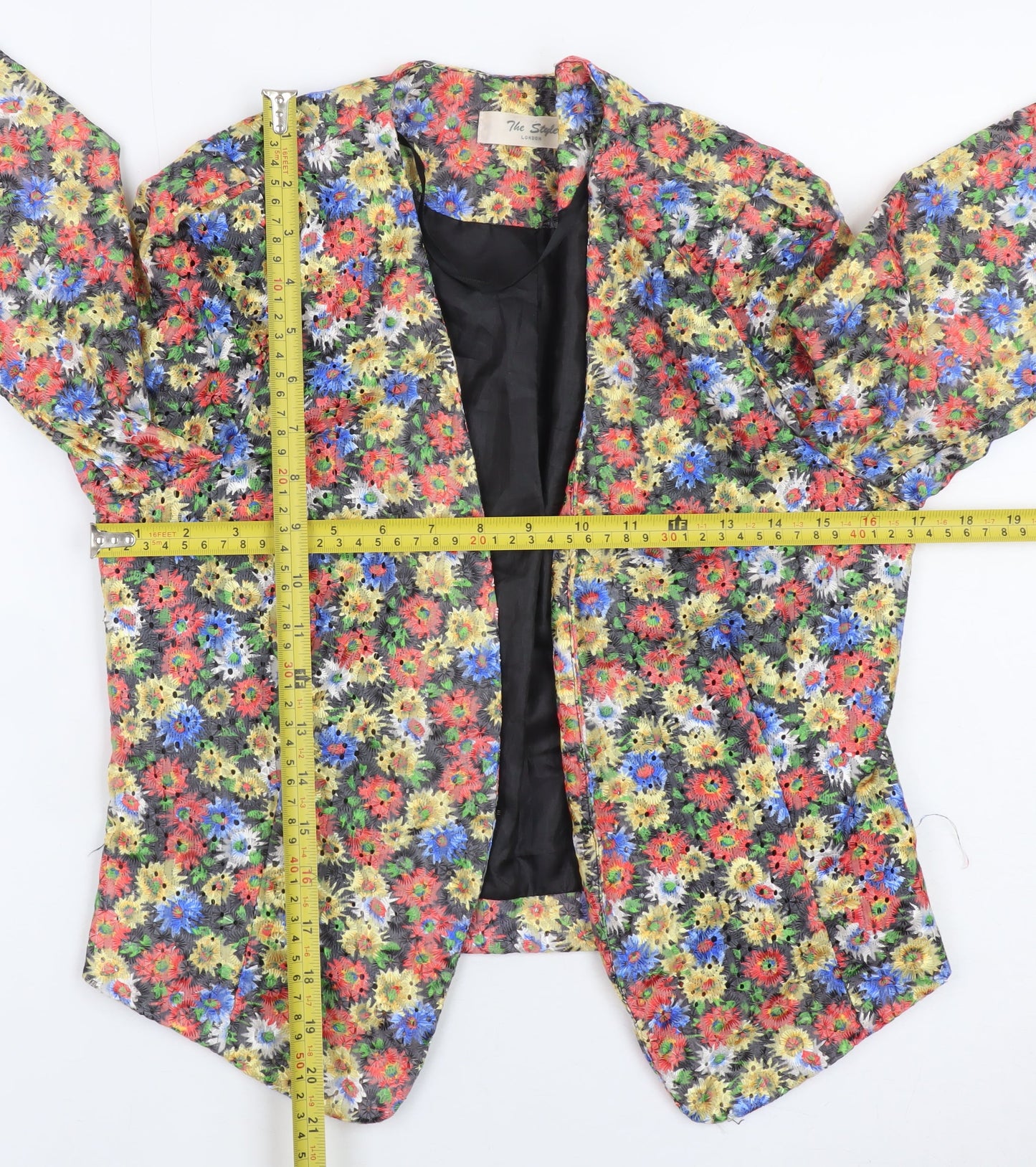 The Style London Women's Multicoloured Floral Blazer Medium