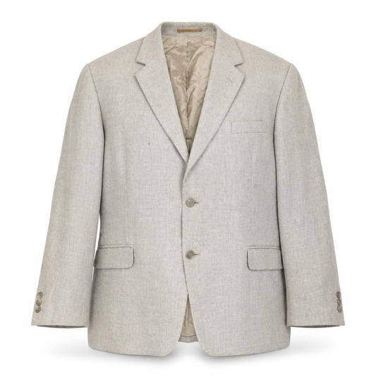 Brook Taverner Womens Beige Wool Blend Blazer Jacket Size 16 Classic Fit