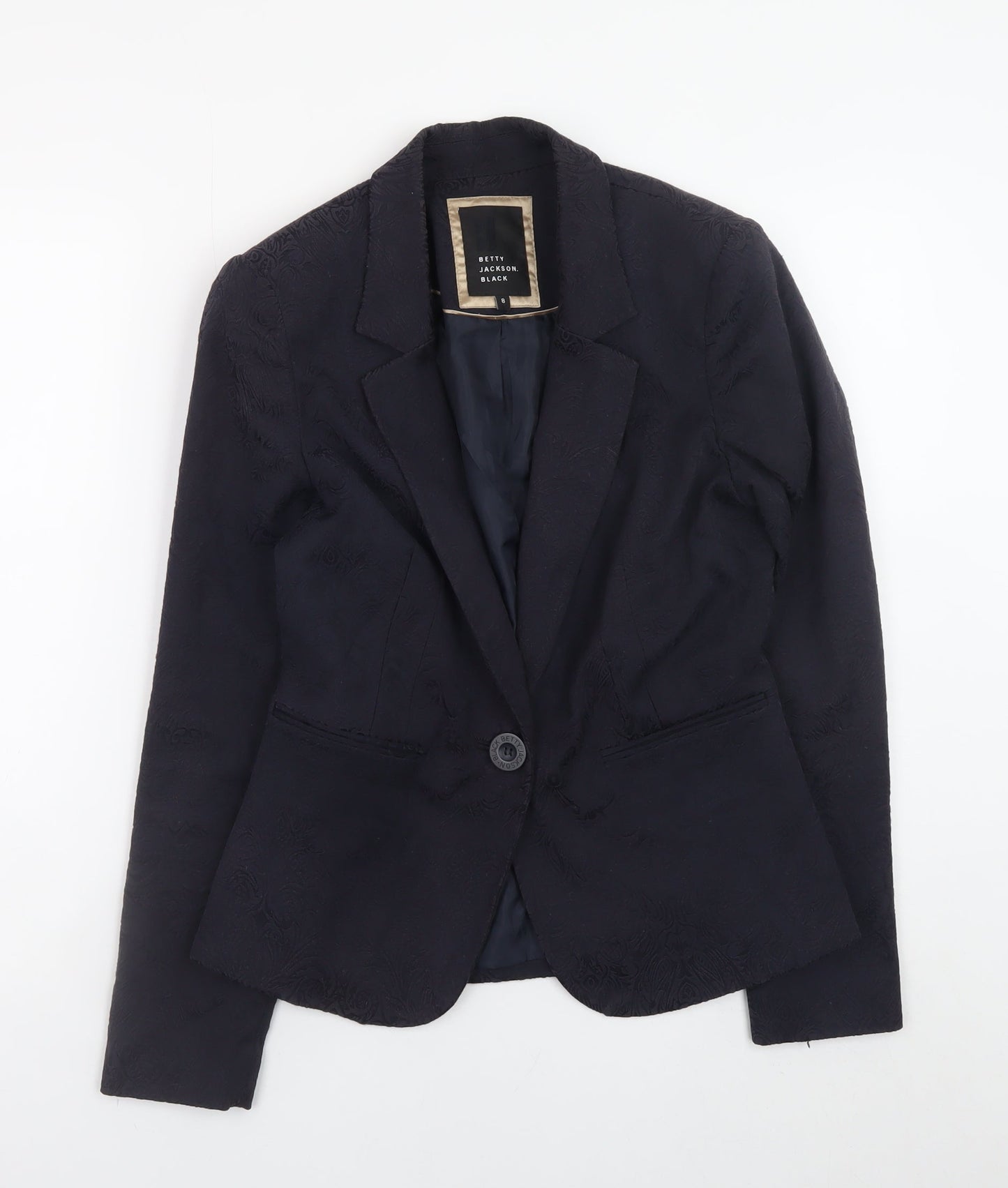 Betty Jackson Black Women's Black Size 8 Blazer Jacket