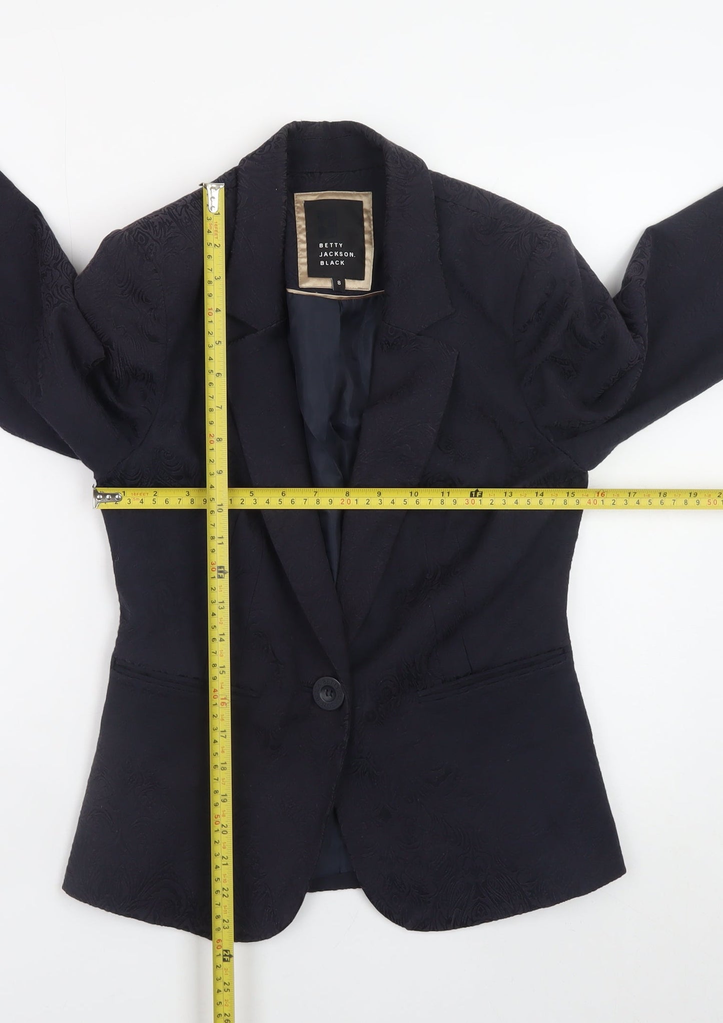 Betty Jackson Black Women's Black Size 8 Blazer Jacket