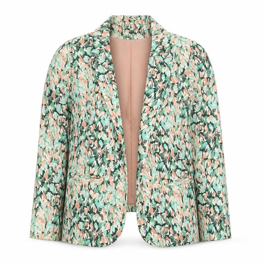 H&M Women's Multicoloured Blazer Size 8 Lightweight Lined Jacket