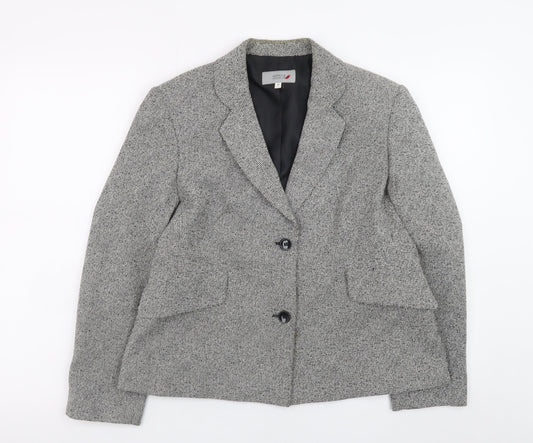 Marks and Spencer Women’s Grey Check Blazer Jacket Size 14