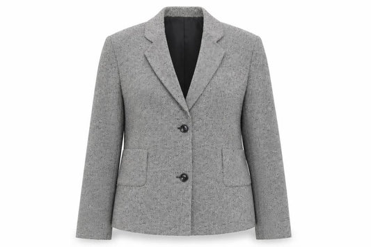 Marks and Spencer Women’s Grey Check Blazer Jacket Size 14