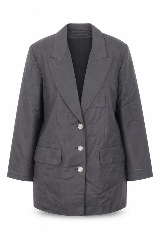 Tally Weijl Women’s Grey Long Blazer Jacket Size 14