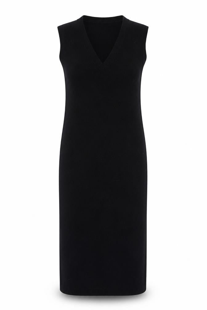 Tu Women’s Black Cotton Bodycon Knit Sleeveless Dress Size 8