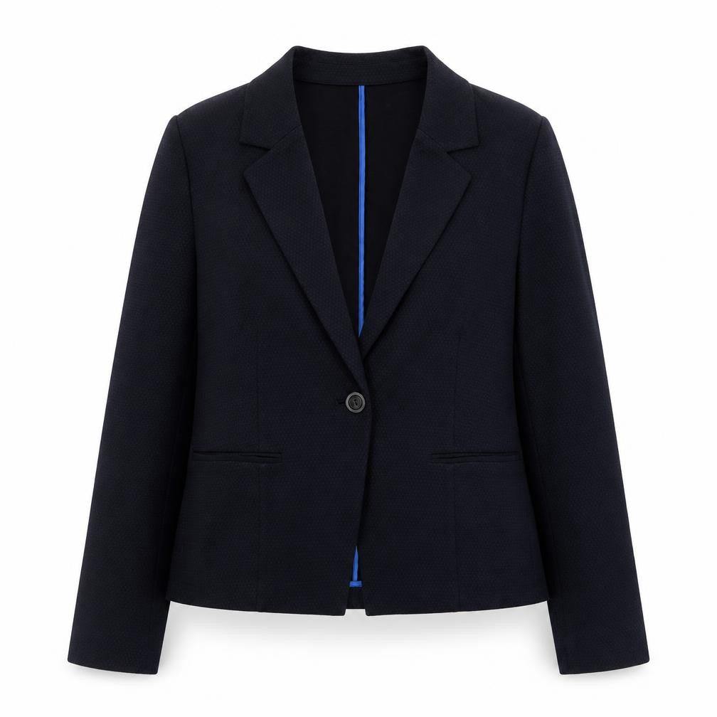 Marella Sport Women's Black L Jersey Blazer Jacket