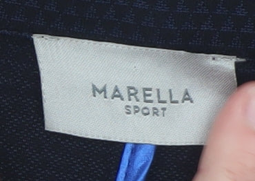 Marella Sport Women's Black L Jersey Blazer Jacket