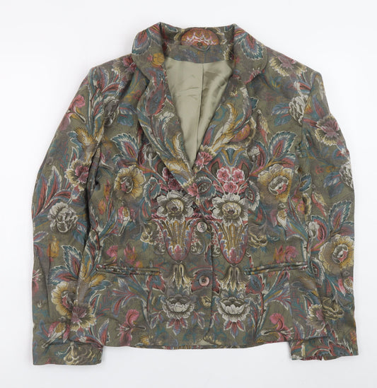 Next Originals Women’s Multicoloured Floral Blazer Size 10