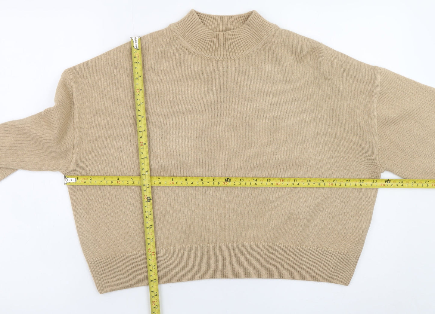 New Look Women’s Beige Mock Neck Petite L Jumper