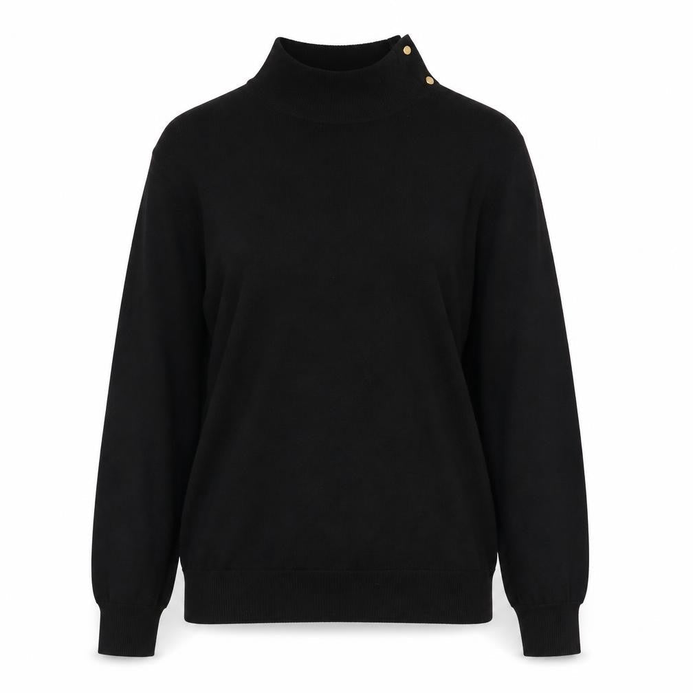 Next Women’s Black Mock Neck Long Sleeve Pullover Jumper Size S