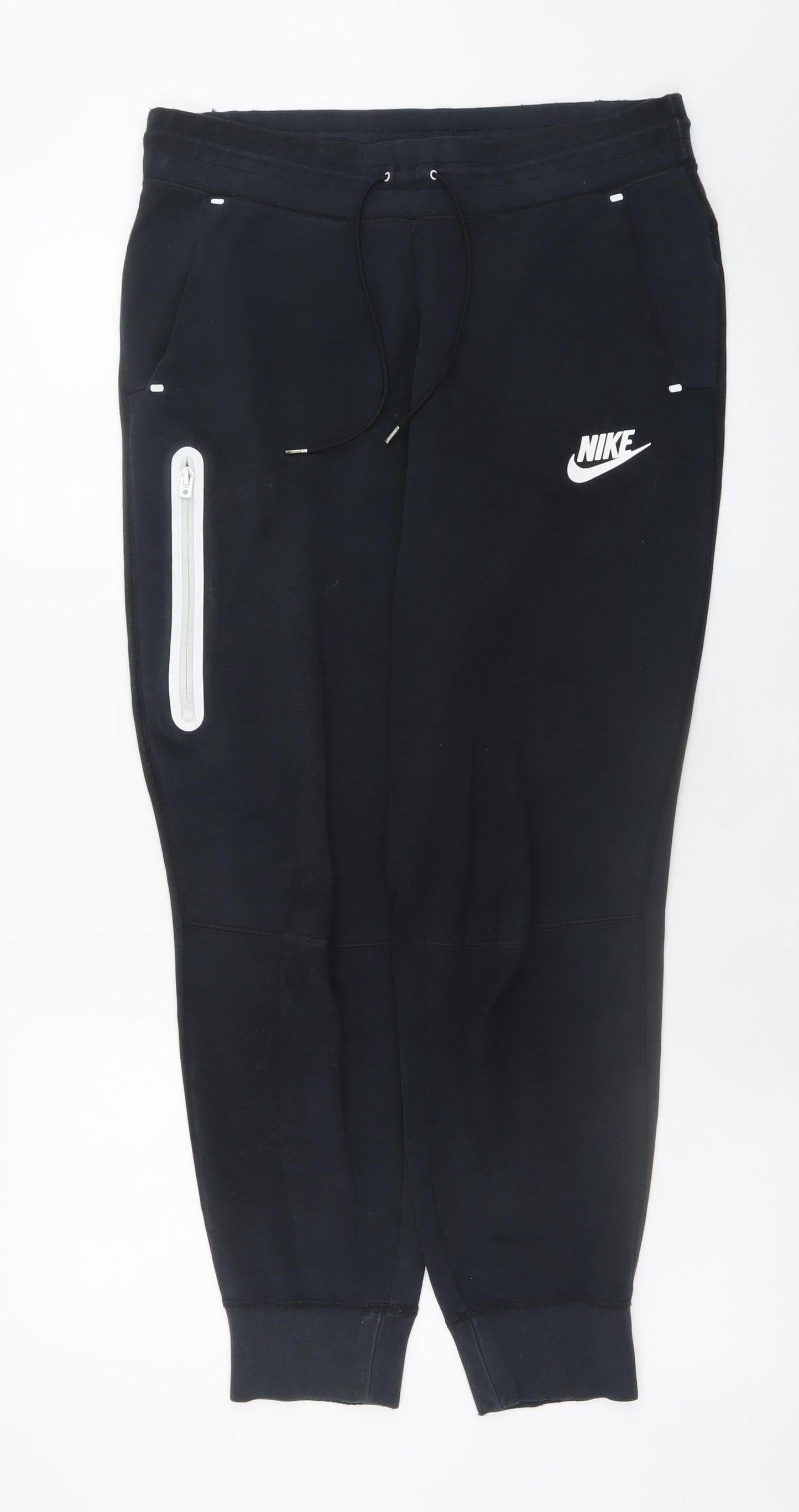 Nike Men’s Black Jogger Trousers M Regular Cotton Blend