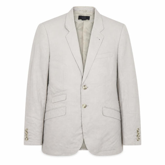 H&M Women’s Beige Linen Blend Blazer Size 20 Regular Fit