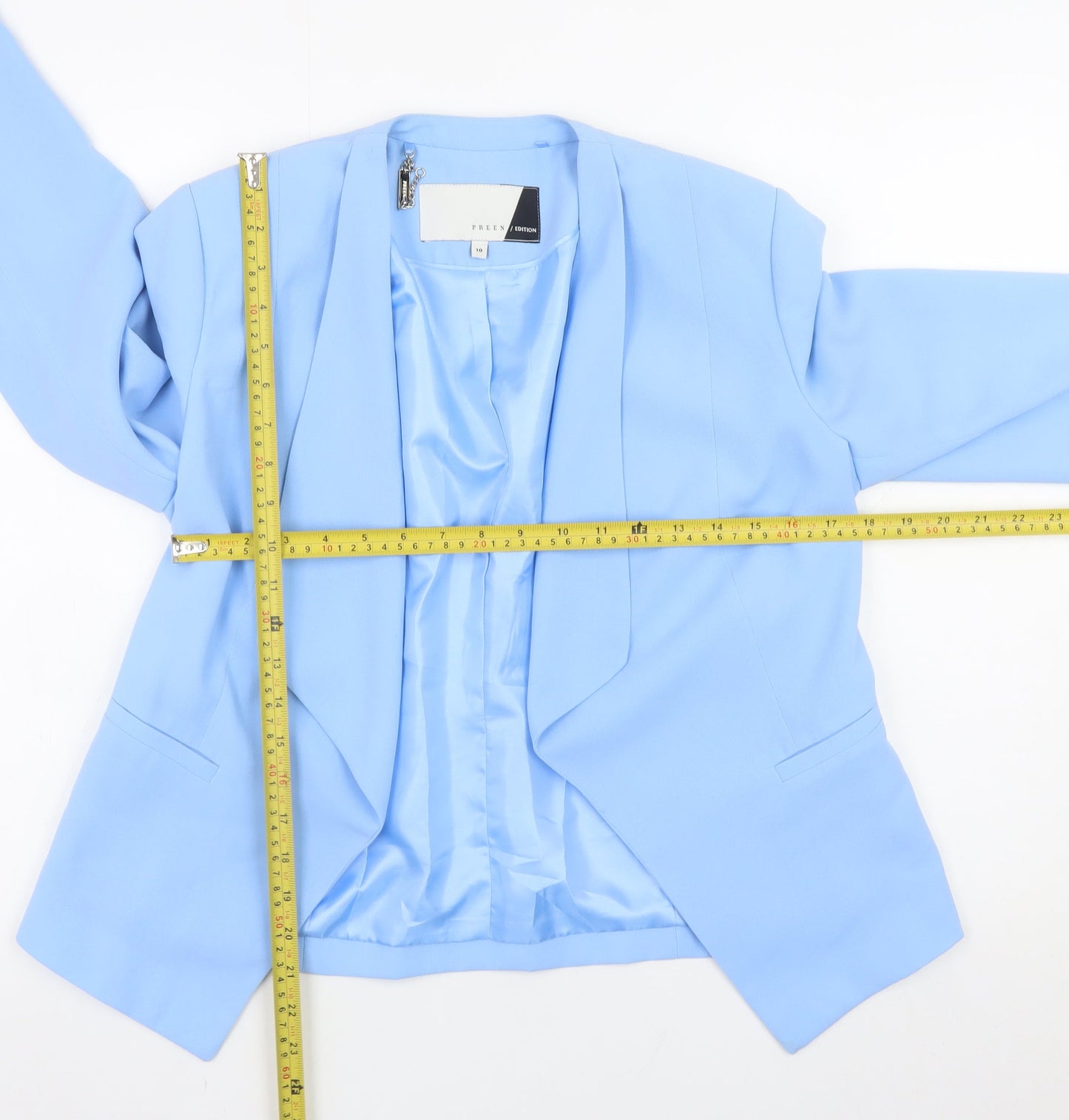 Preen Edition Women's Blue Blazer Jacket Size 10 Slim Fit