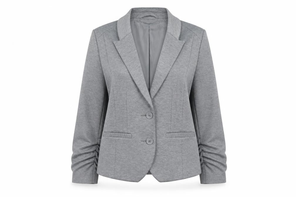 H&M Women’s Grey Blazer Size 14 Regular Fit Lined Jacket
