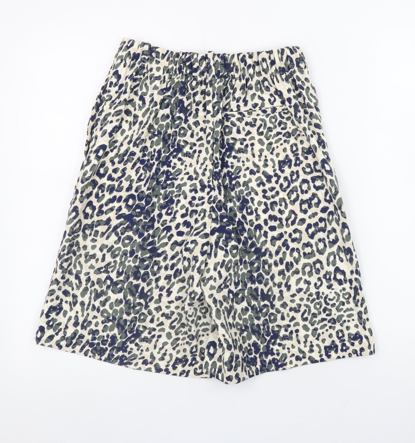 Marks and Spencer Womens Multicoloured Leopard Print Chino Shorts Size 6