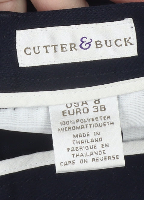 Cutter & Buck Womens Blue Chino Golf Shorts Size 10 Regular