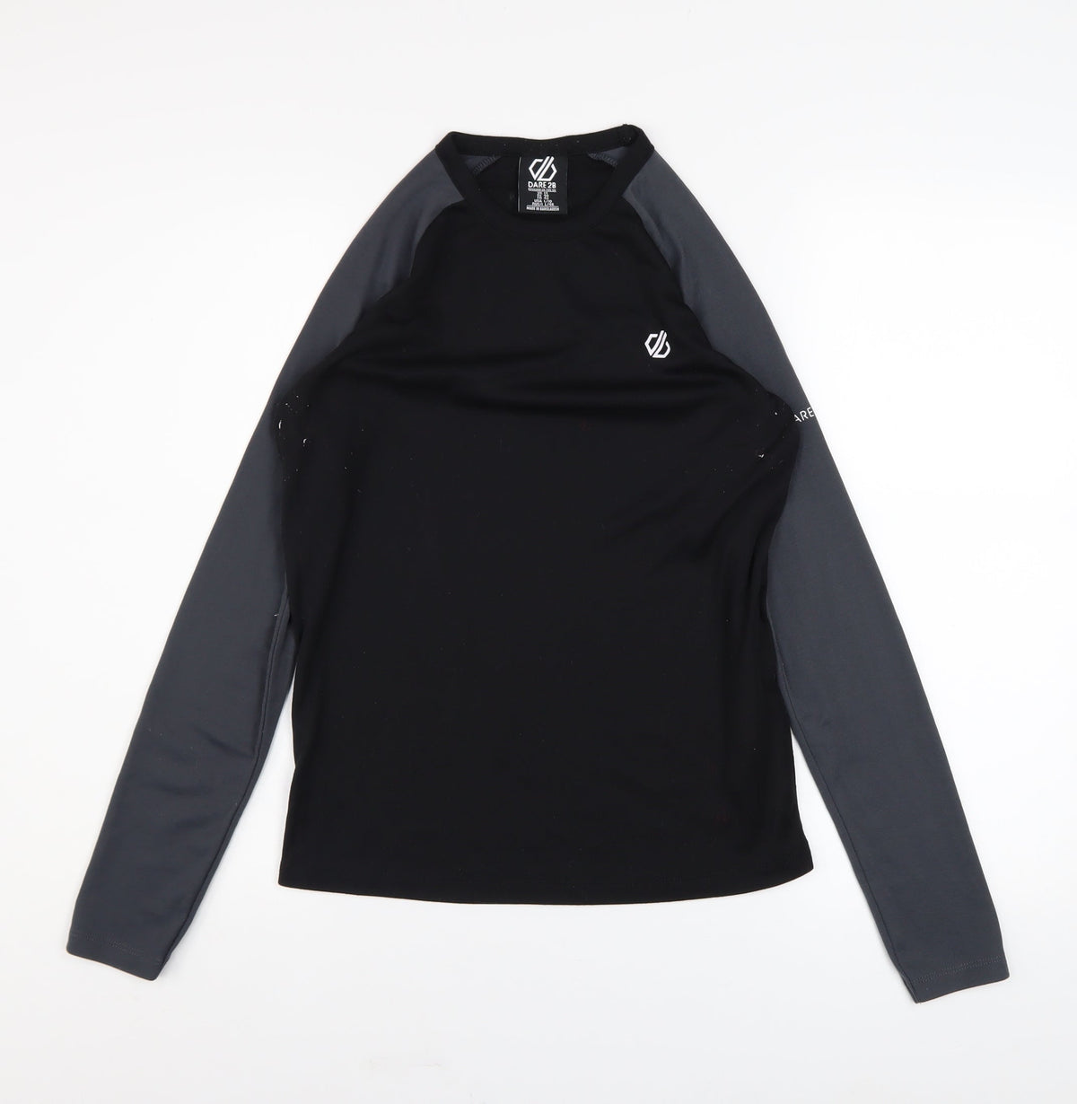 Dare 2b Womens Black Long Sleeve Polyester Active Top Size 14