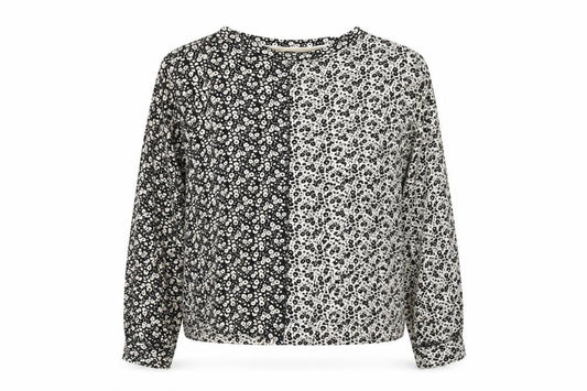 Next Women’s Black Floral Long Sleeve Blouse Size 10 Viscose Mix