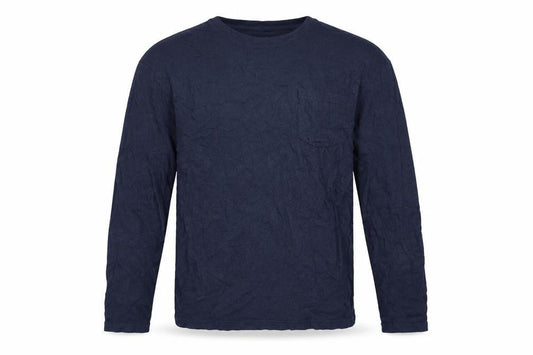 Next Men's Blue Cotton Long Sleeve Crew Neck XL Casual Top