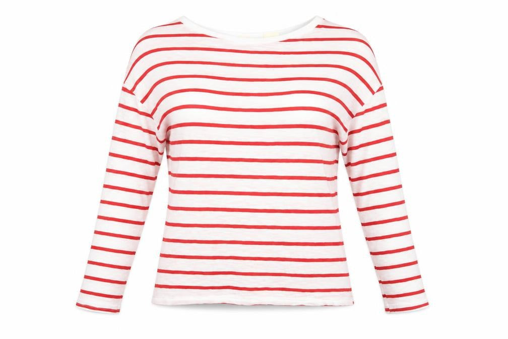 Levi's Women's Multicoloured Striped Long Sleeve Cotton T-Shirt Size S