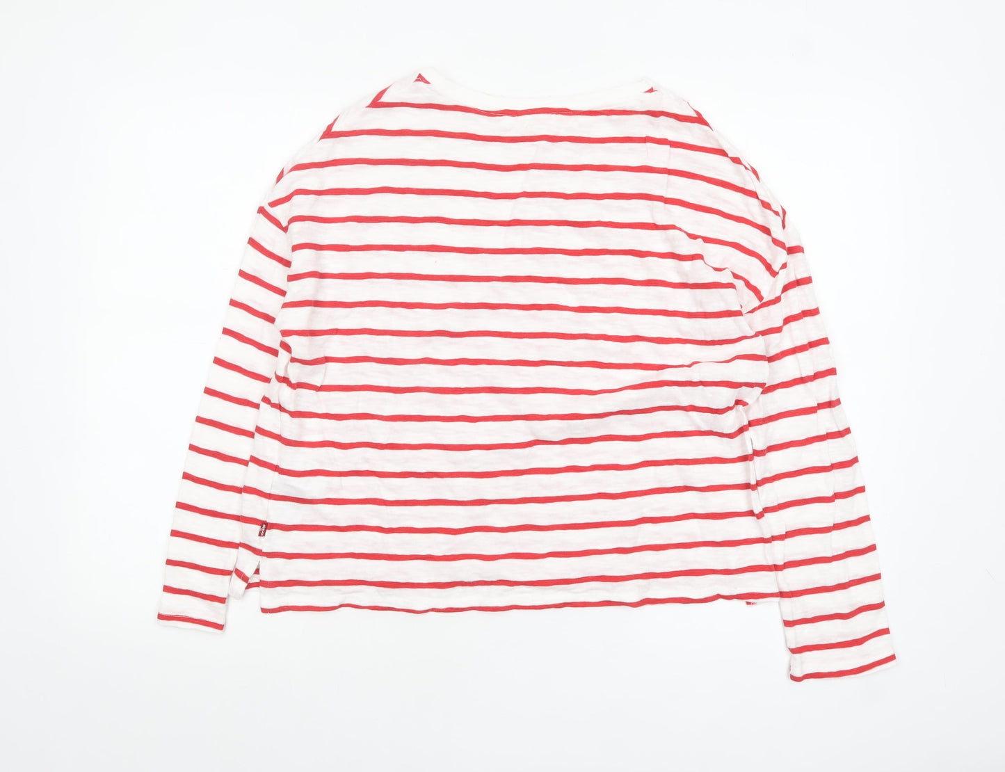 Levi's Women's Multicoloured Striped Long Sleeve Cotton T-Shirt Size S