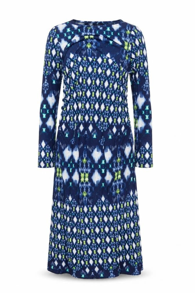 Marks & Spencer Women Blue Geometric Shift Dress Size 16