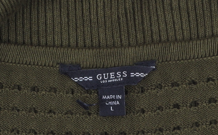 Guess Women Green Bodycon Knit Cut Out Dress Size 12