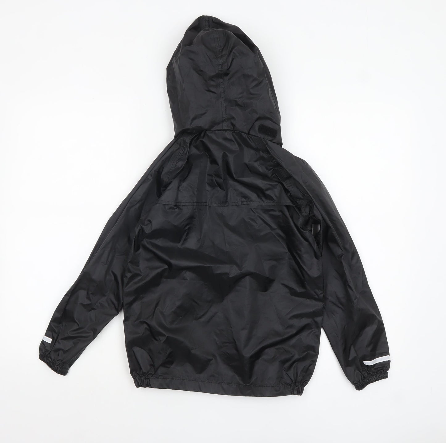 Hunter Reign Hartwick Boys Black Hooded Waterproof Rain Coat 5-6 Years