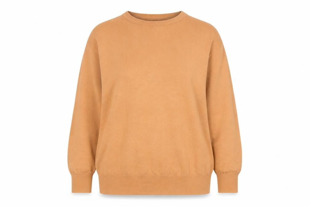 Jonelle Women's Beige Wool Crew Neck Jumper Size 16