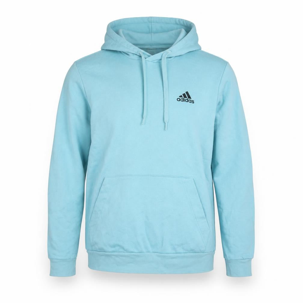 Adidas Men's Blue Pullover Hoodie Size M Sports Logo Fleece