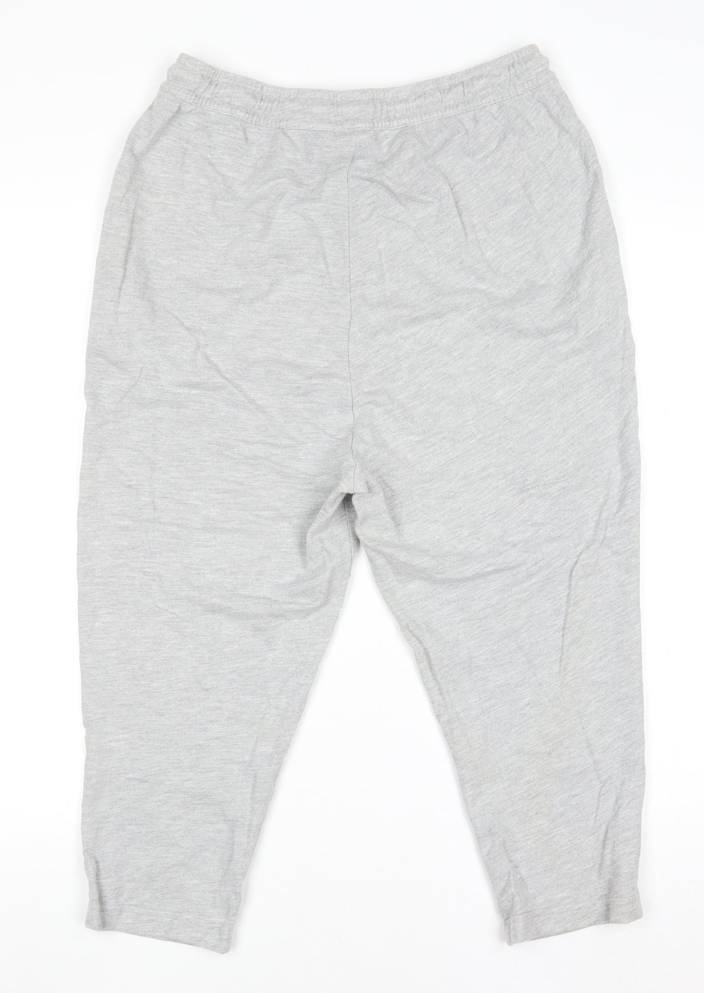 Adidas Women Grey Jogger Sweatpants Size 10 Lightweight Cotton Blend