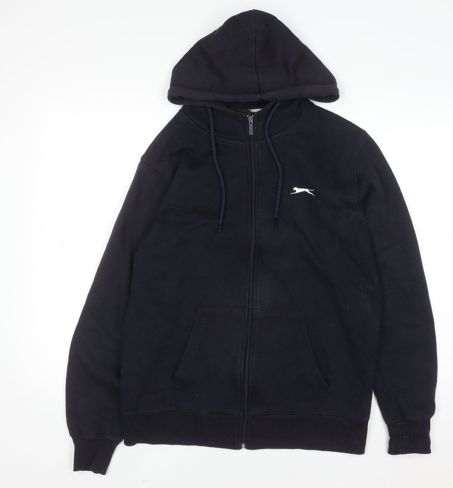 Slazenger Men’s Black Full Zip Hoodie Size M Fleece Sweatshirt