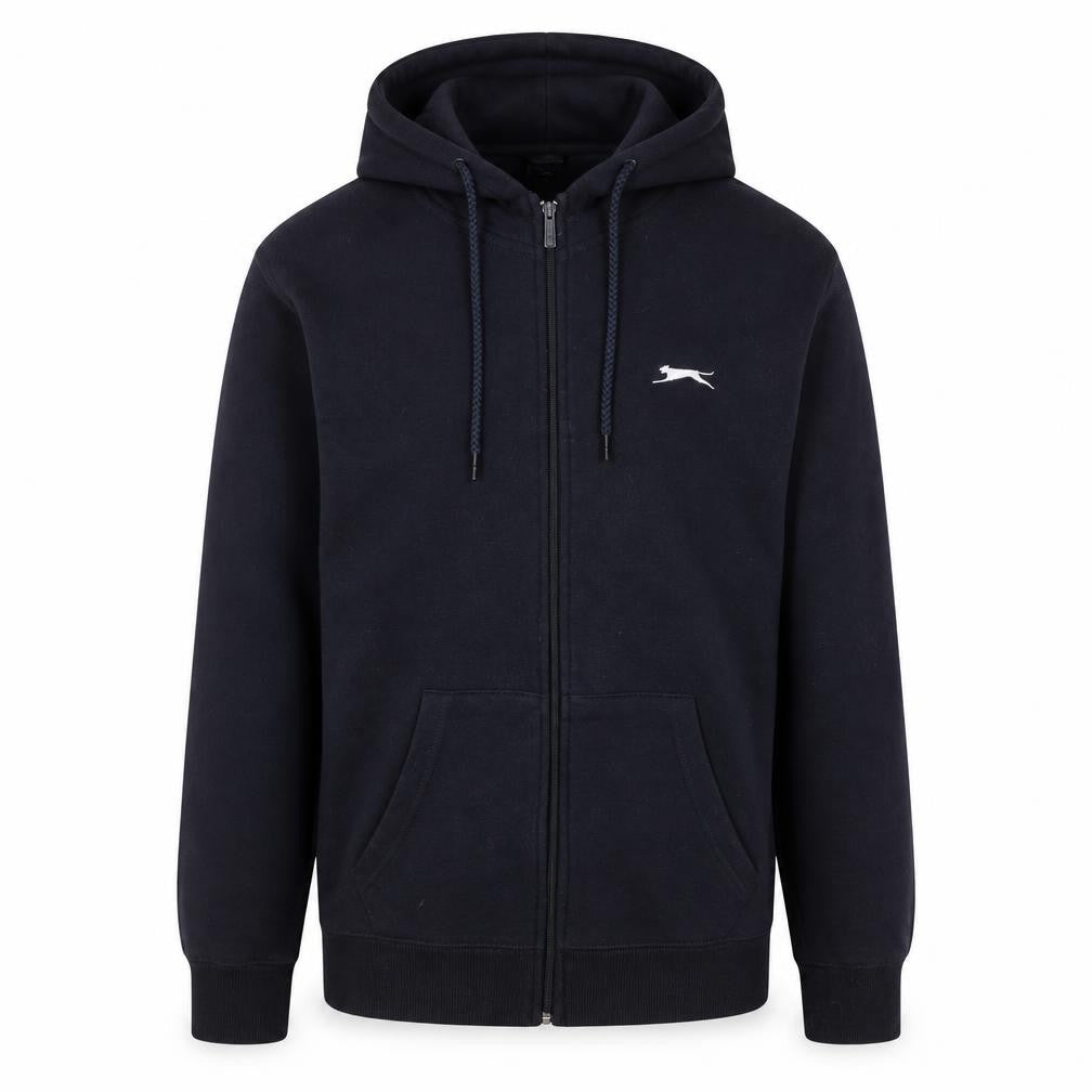 Slazenger Men’s Black Full Zip Hoodie Size M Fleece Sweatshirt