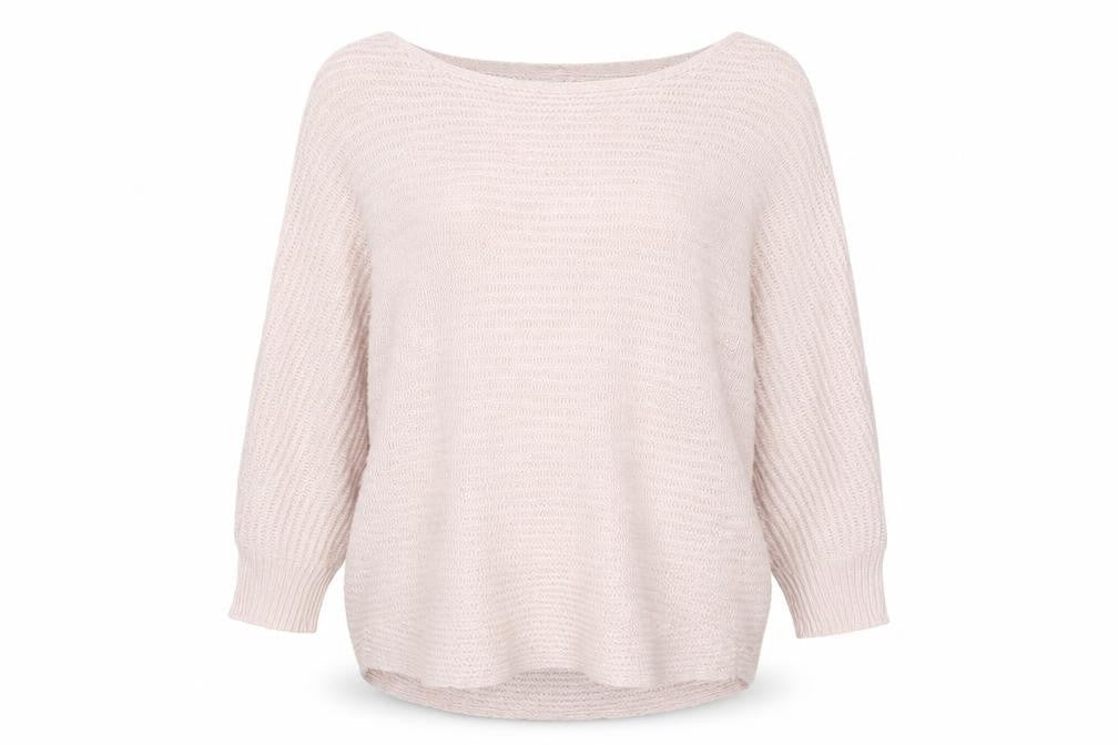 Phase Eight Women Beige L Knit Boat Neck Pullover Jumper