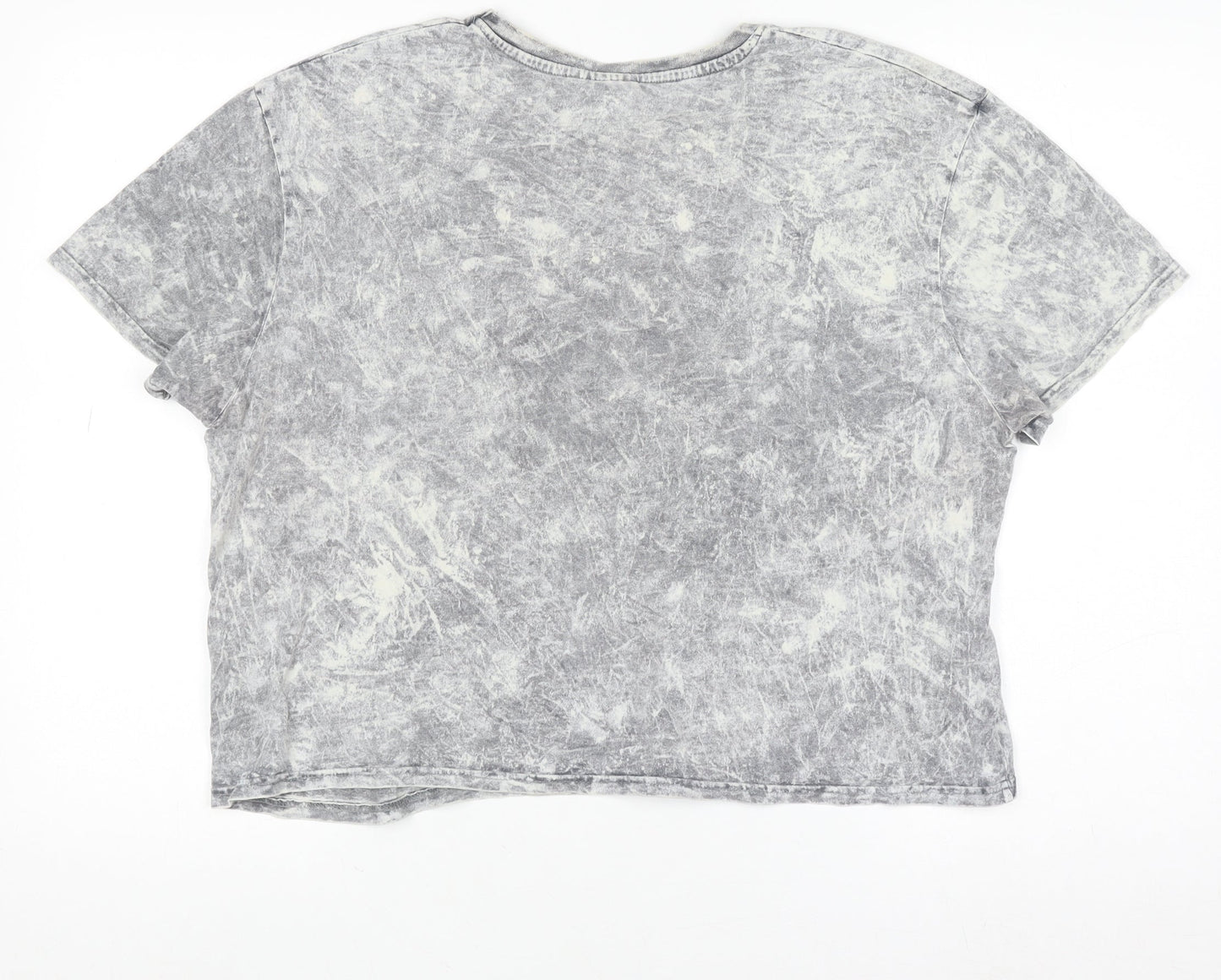 Disney Womens Grey Mr & Mrs Potato Head Cropped T-Shirt M