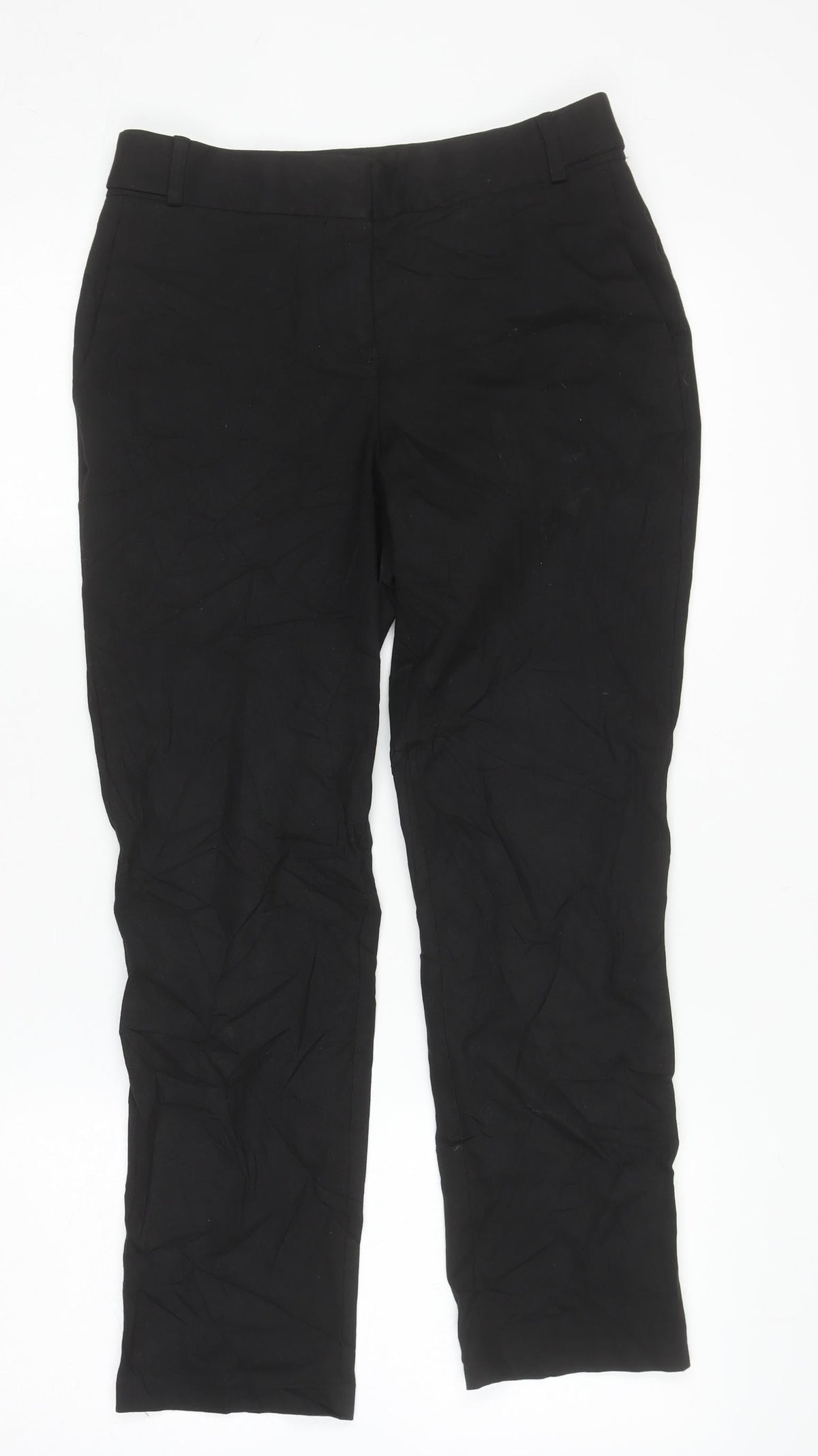 Next Women’s Black Slim Fit Dress Pants Size 6R Straight Leg Trousers