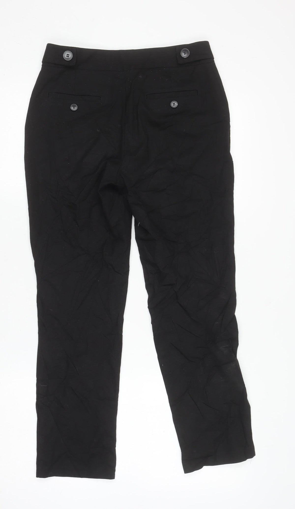Next Women’s Black Slim Fit Dress Pants Size 6R Straight Leg Trousers