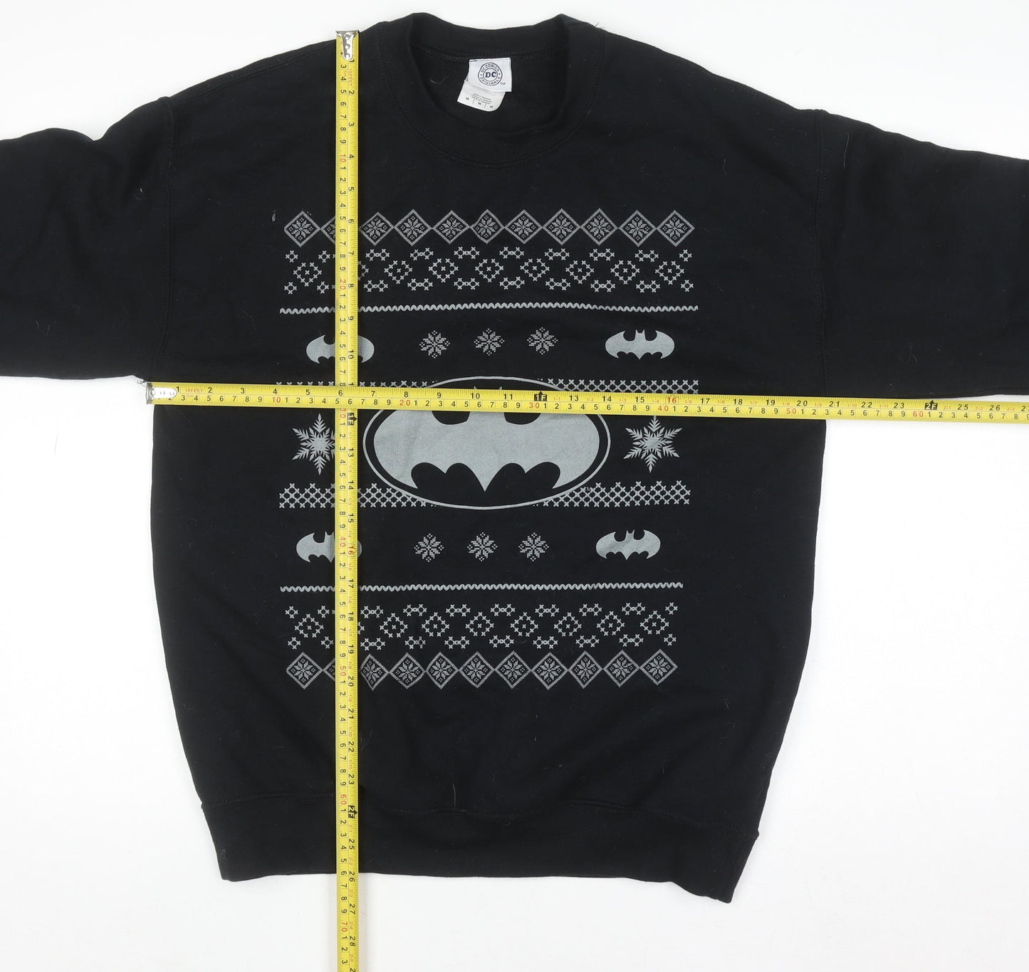 DC Comics Originals Men's Black Batman Graphic Pullover Sweatshirt M
