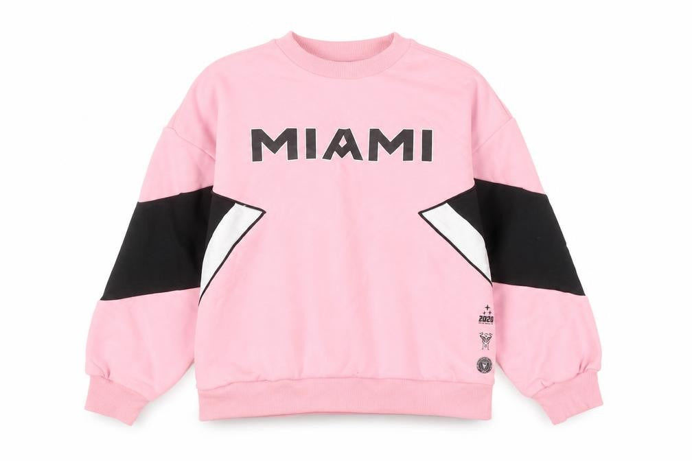 Marks & Spencer Girls Pink Miami Graphic Pullover Sweatshirt 10-11 Years