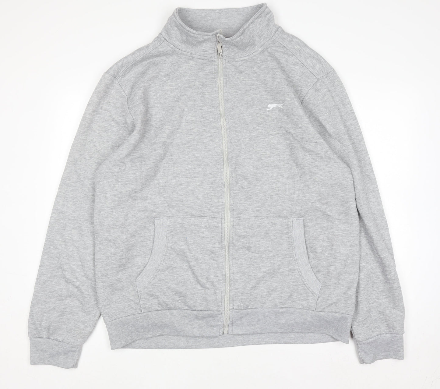 Slazenger Men's Grey 2XL Full Zip Sweatshirt Jacket